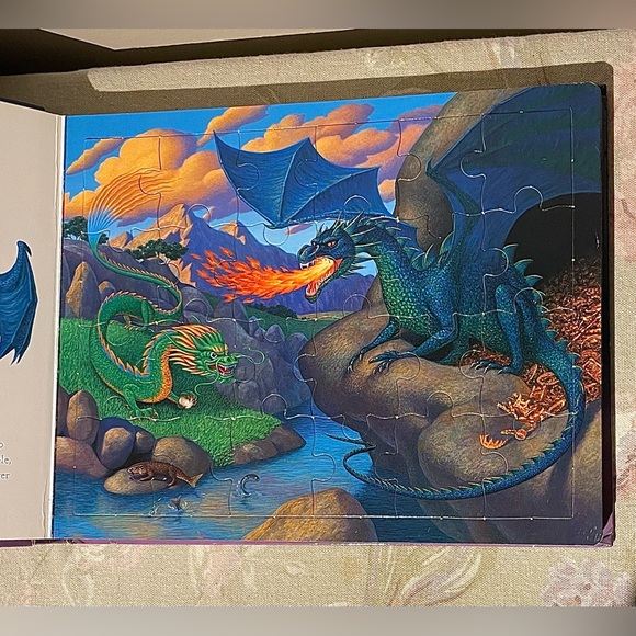 Jigsaw Puzzle Book & TY Dragon 🧩 - Picture 4 of 9
